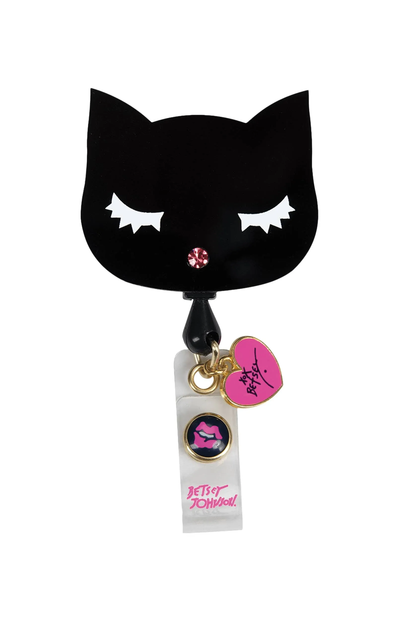 Betsey Johnson Retractable Badge Reels Pattern: Cat