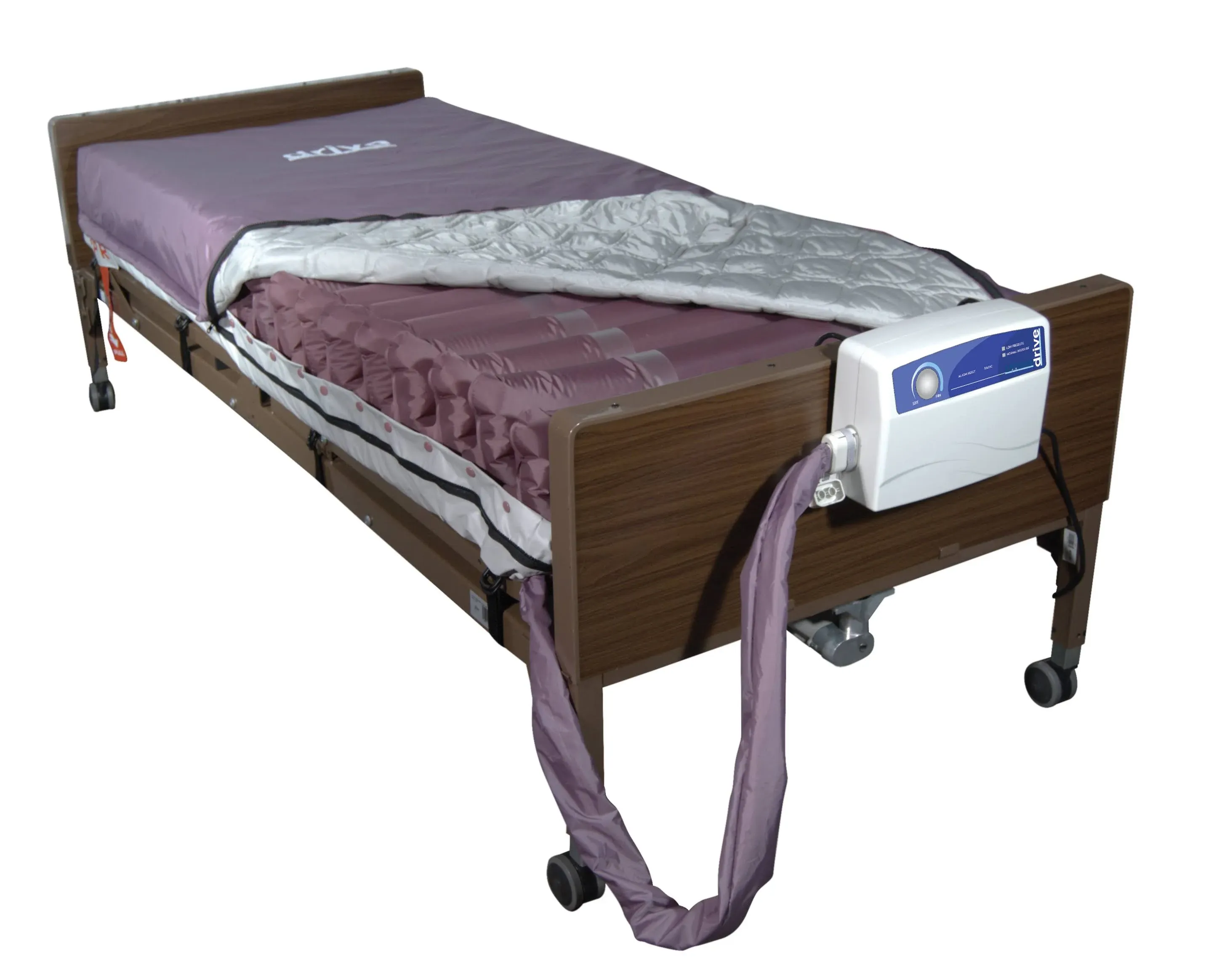 Drive Medical Med Aire Low Air Loss Mattress Replacement System with Alternating Pressure 