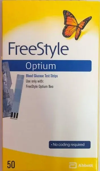 Freestyle Optiums Test Strips 50