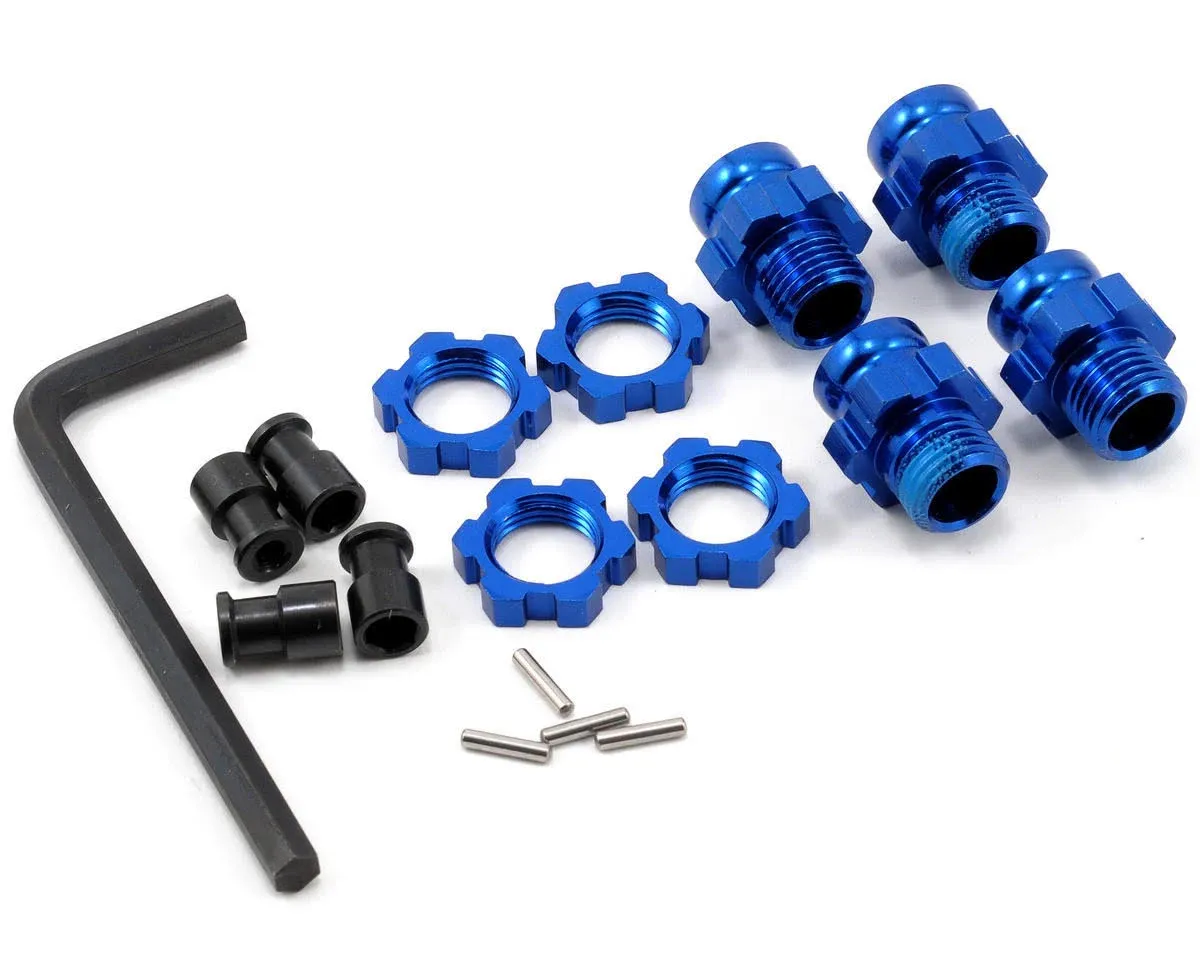 Traxxas 6856X Slash 4WDWheel Hubs, 17mm, Blue Anodized