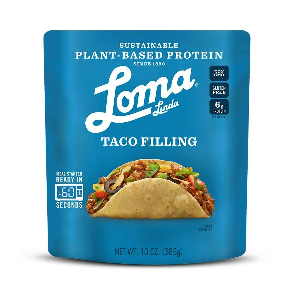 Loma Linda - Plant-Based Complete Meal Solution Packets Taco Filling 10 oz., 3 Pack