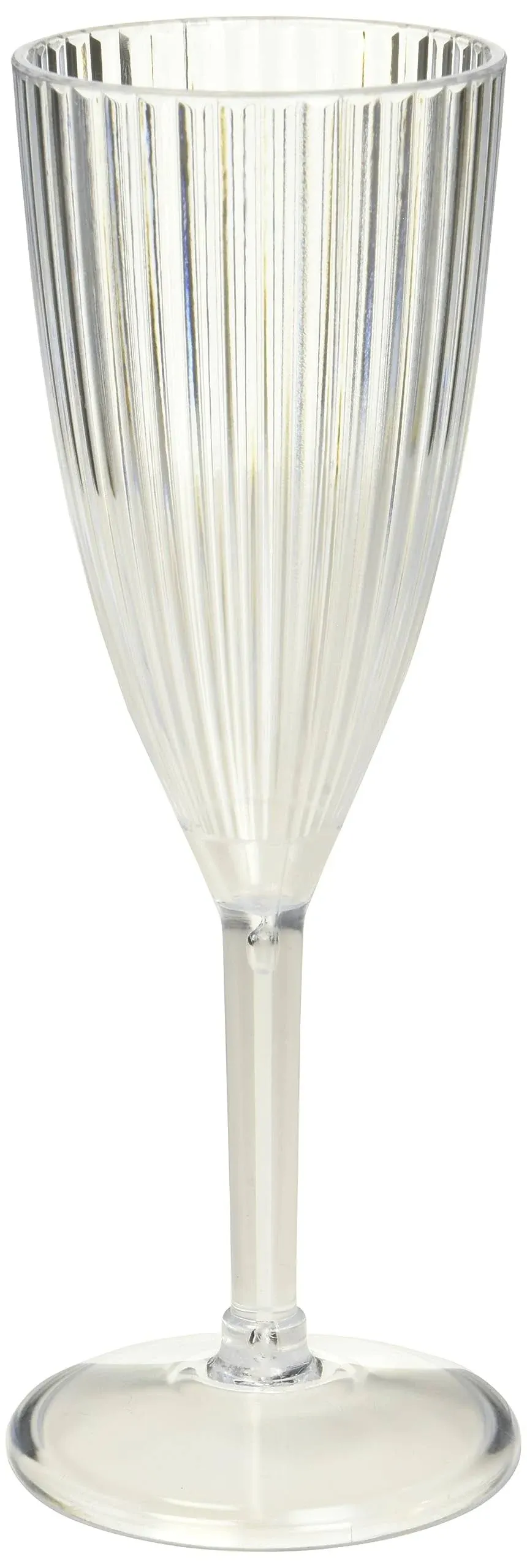 Plastic Flutes - Clear Stripe Champagne Flutes | Smarty Had A Party