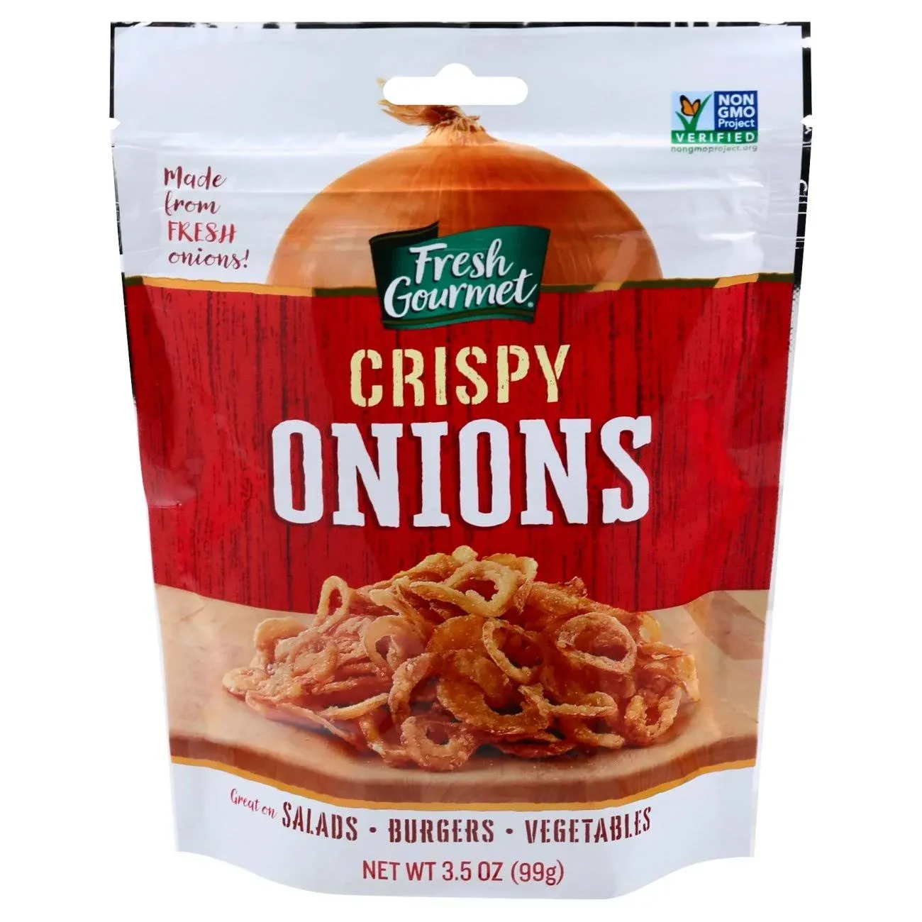 Fresh Gourmet Crispy Onions | 24 Ounce | Low Carb | Crunchy Snack and Salad Topper