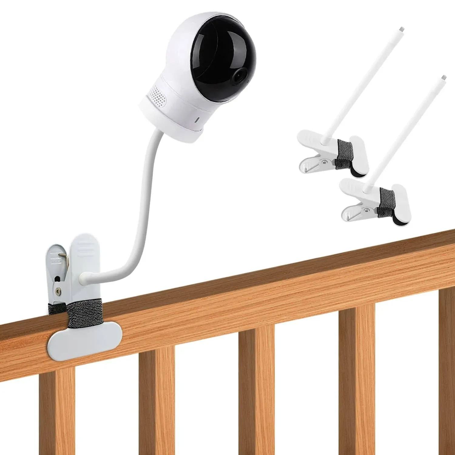 Flexible Adjustable Height Mount for Infant Optics DXR-8 Pro and Hellobaby HB6550 HB65/HB66/HB248 and Also Compatible with The Nanit Pro Smart Baby Monitor & Flex Stand