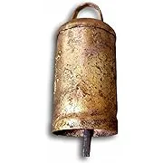 Six 4 inches high Rounded Top Tin Bells with Metal Striker Bell Chime Rounded 