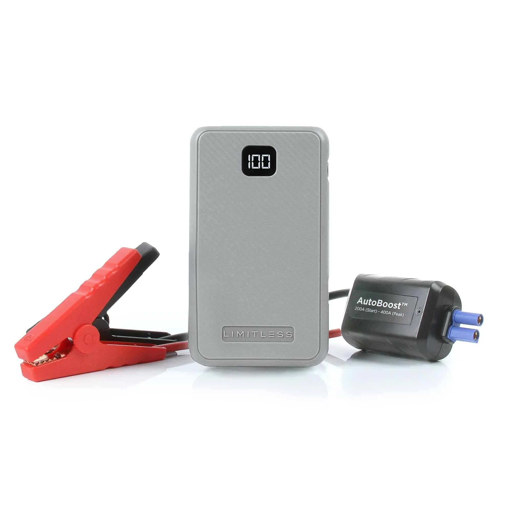 Limitless Innovations AutoBoost Portable Jump Starter/Power Bank/Flashlight ...