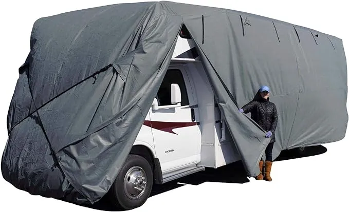 Budge® RVRB-34 - ProTECHtor™ Class C Motorhome Cover (Gray, Up to 33&#039;)