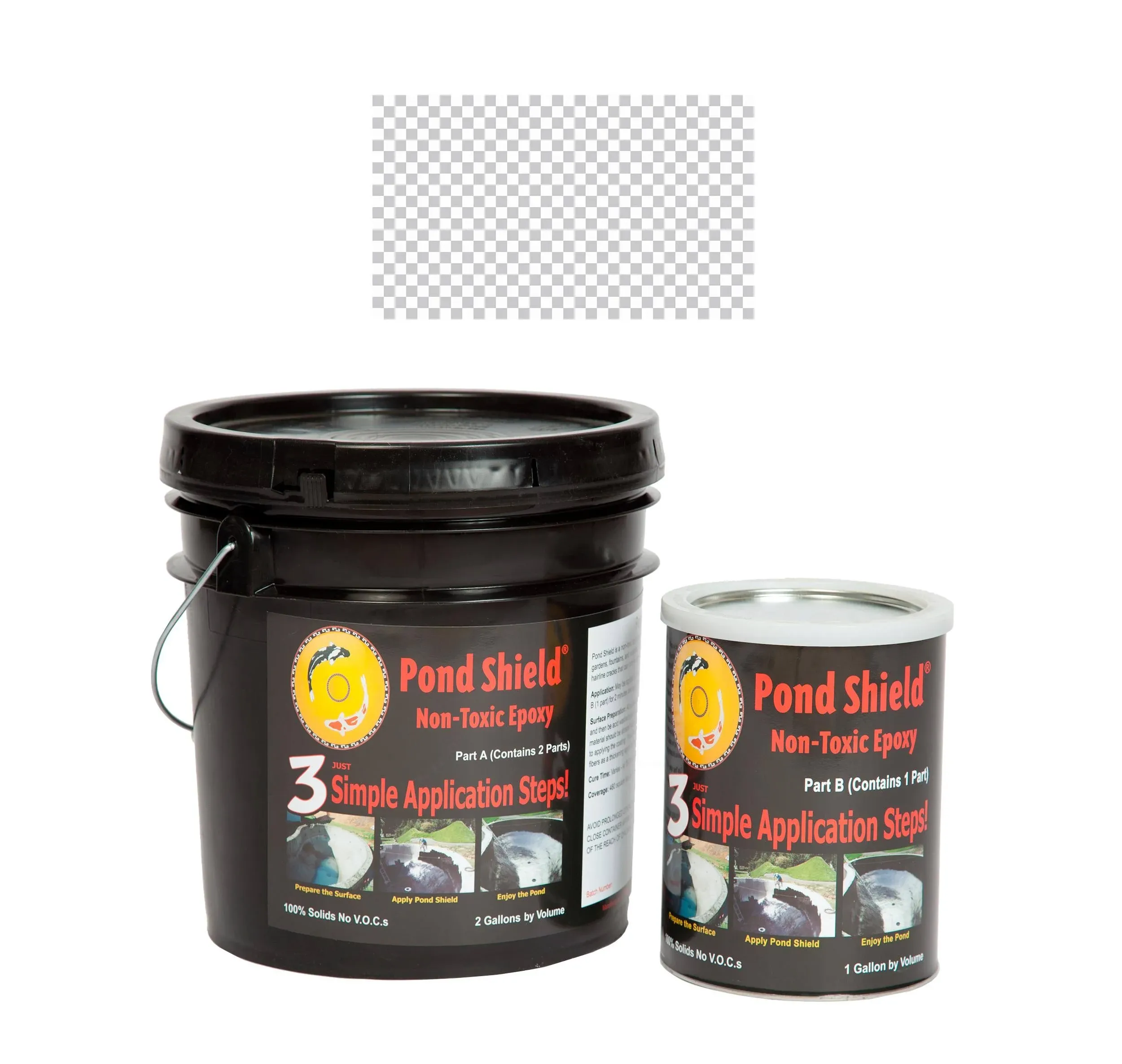 Pond Shield Epoxy Liquid Pond Liner - 3 Gallon / Clear - Pond Armor