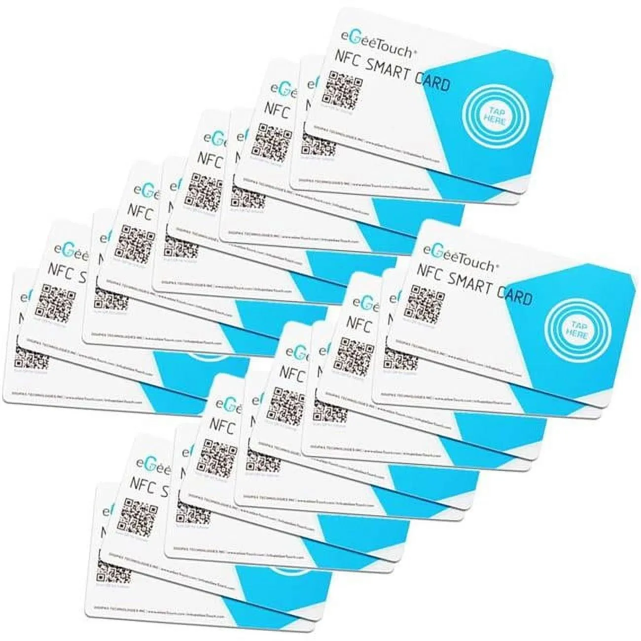 Smart NFC Cards forSmart Locks, WATERPROOF, Program ONE Fob to unlock MULTIPLE Locks, 20Pack