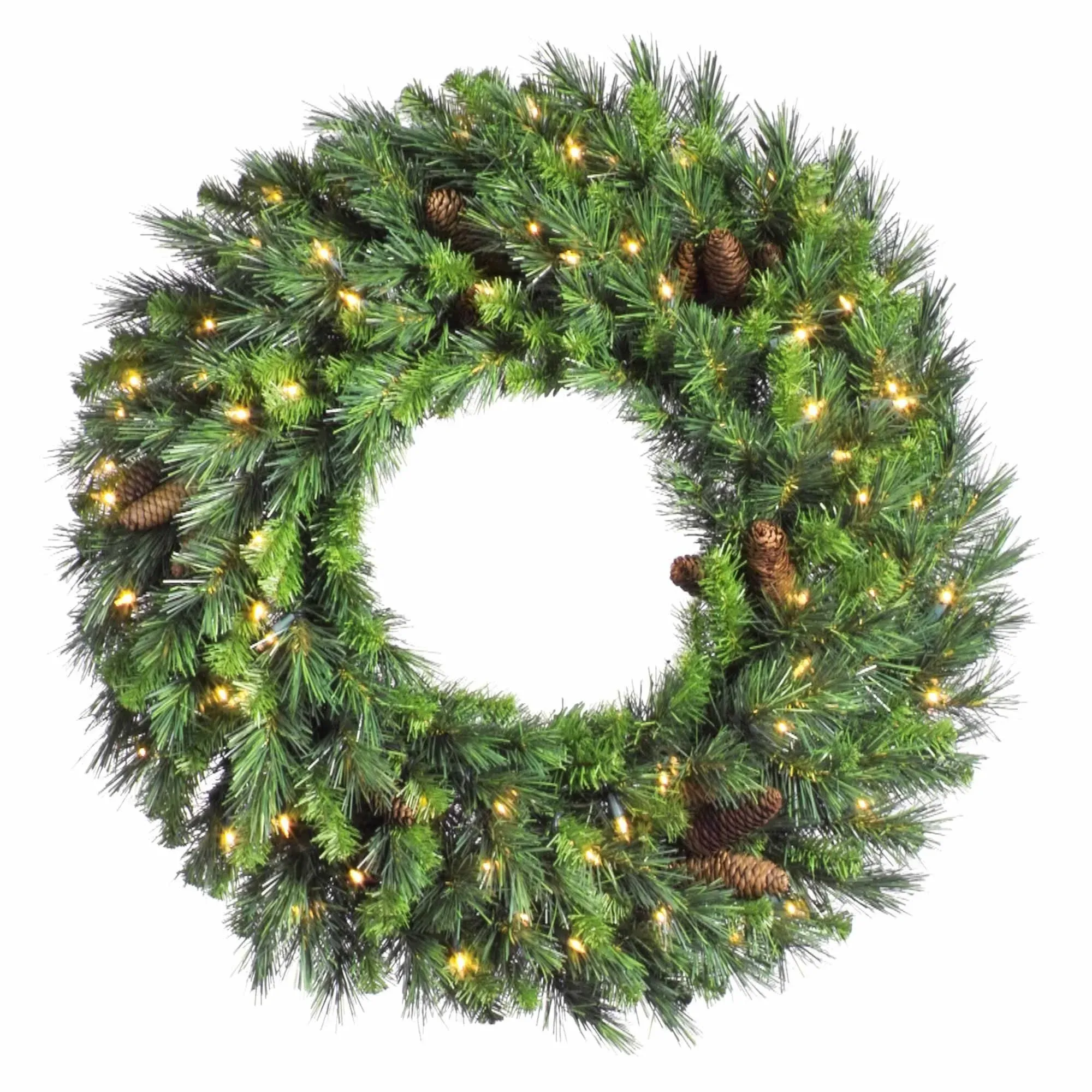 24" Cheyenne Pine Wreath Led 50Ww