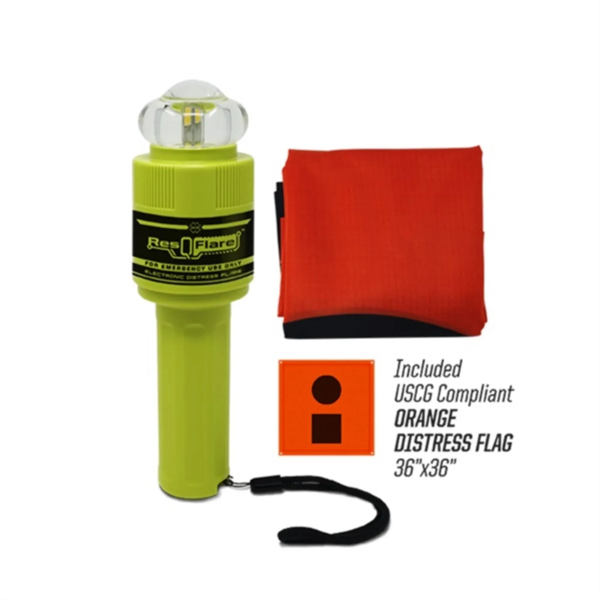 acr ResQFlare Electronic Distress E-Flare and Flag, USCG Approved Replacement for Pyrotechnic Flares 3966