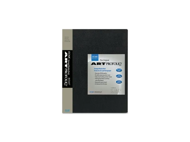 Itoya IA-12-8 The Original Art Profolio (8-1/2x11', 48 Pictures, Black)