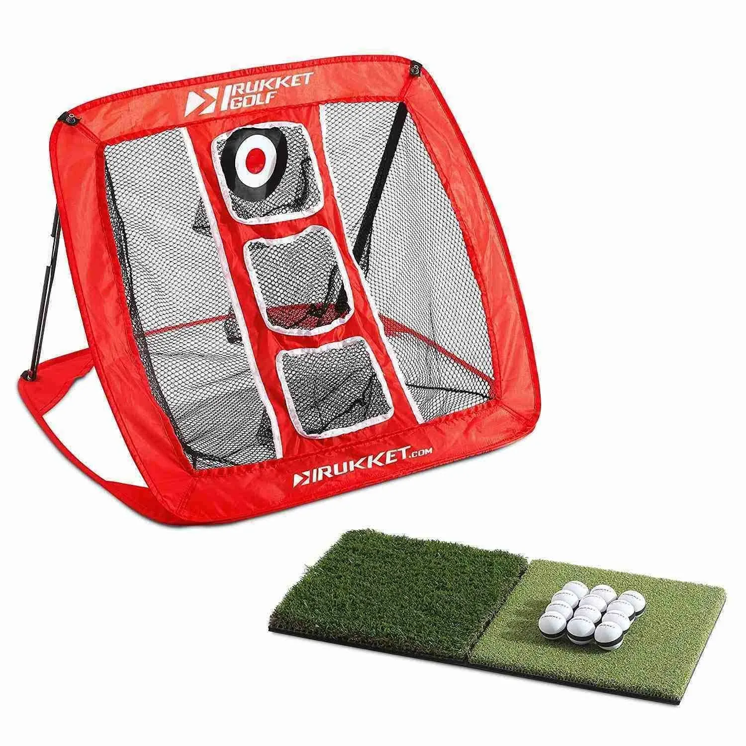 Rukket Sports Rukket Chipping Net with Turf Mat & 12 Practice Balls