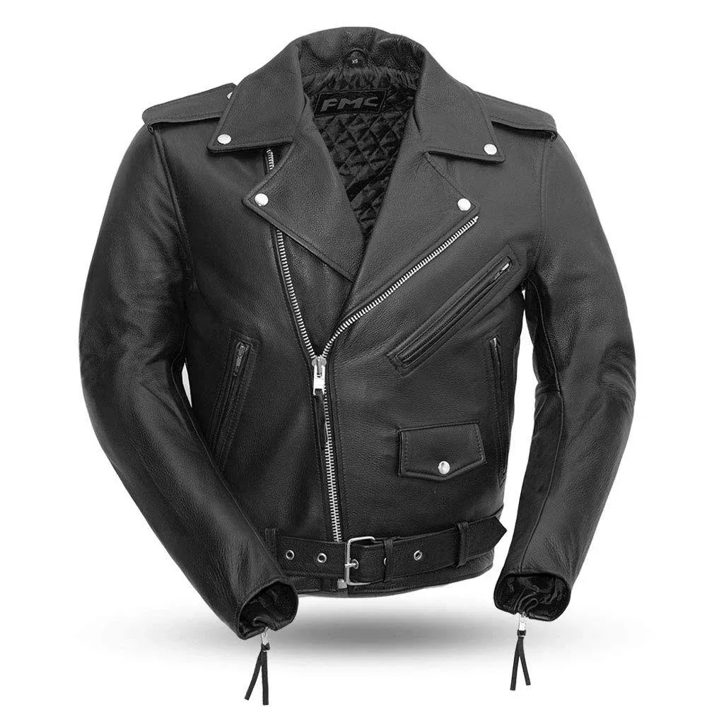 Superstar Men's Leather Motorcycle Jacket