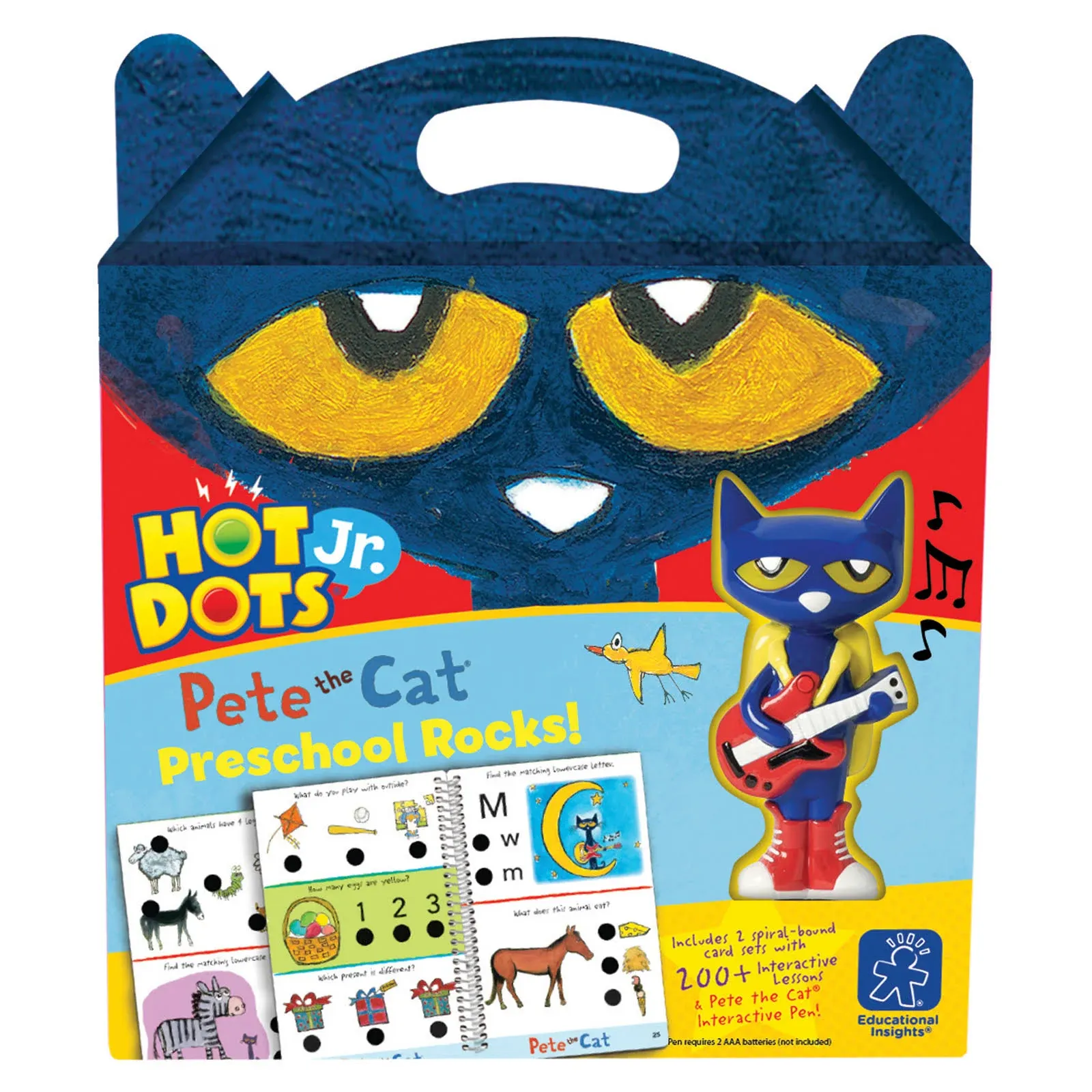 Educational Insights Hot Dots Jr. Pete The Cat Preschool Rocks! Set