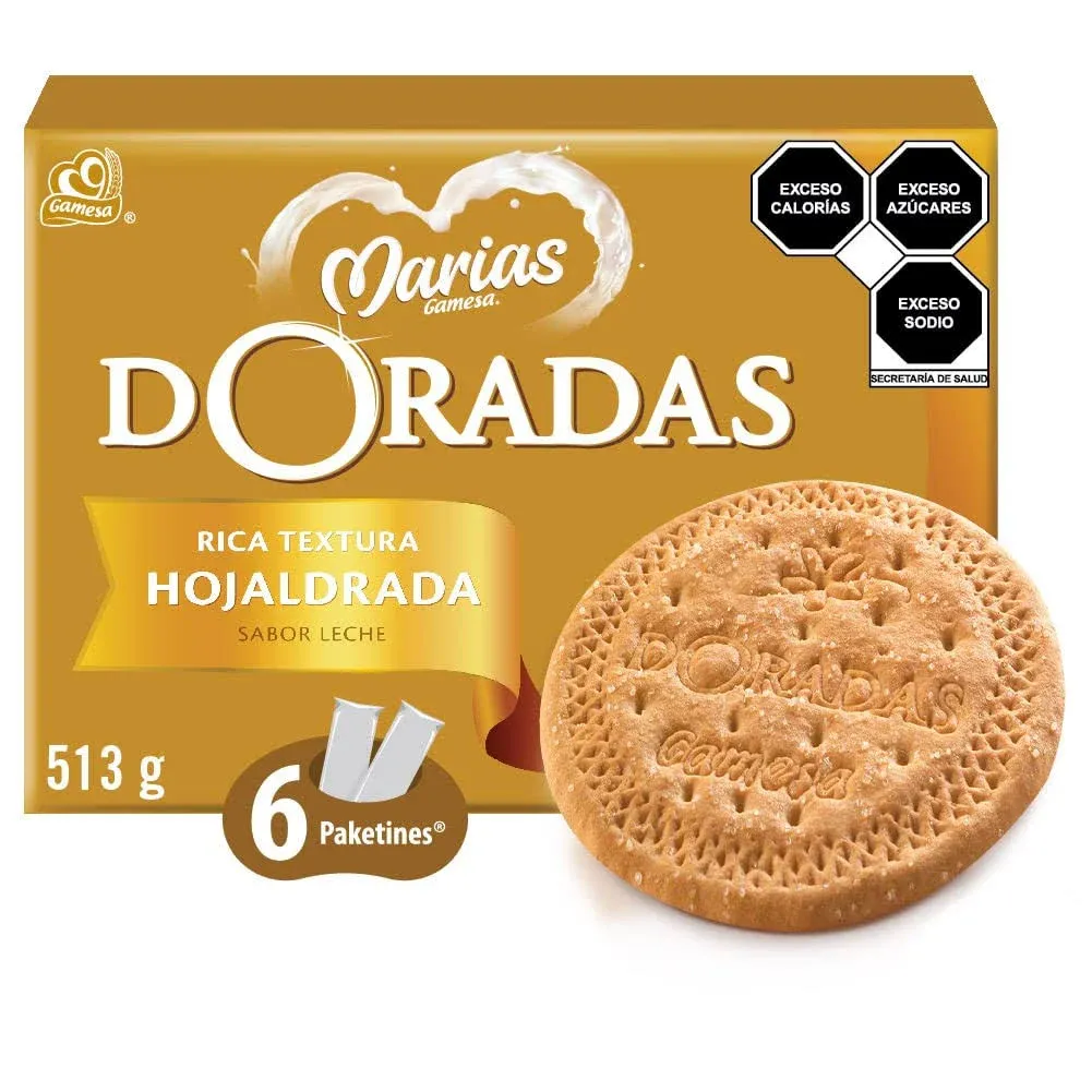 Gamesa Marias DorADAS Delicious Mexican Traditional Cracker Cookies