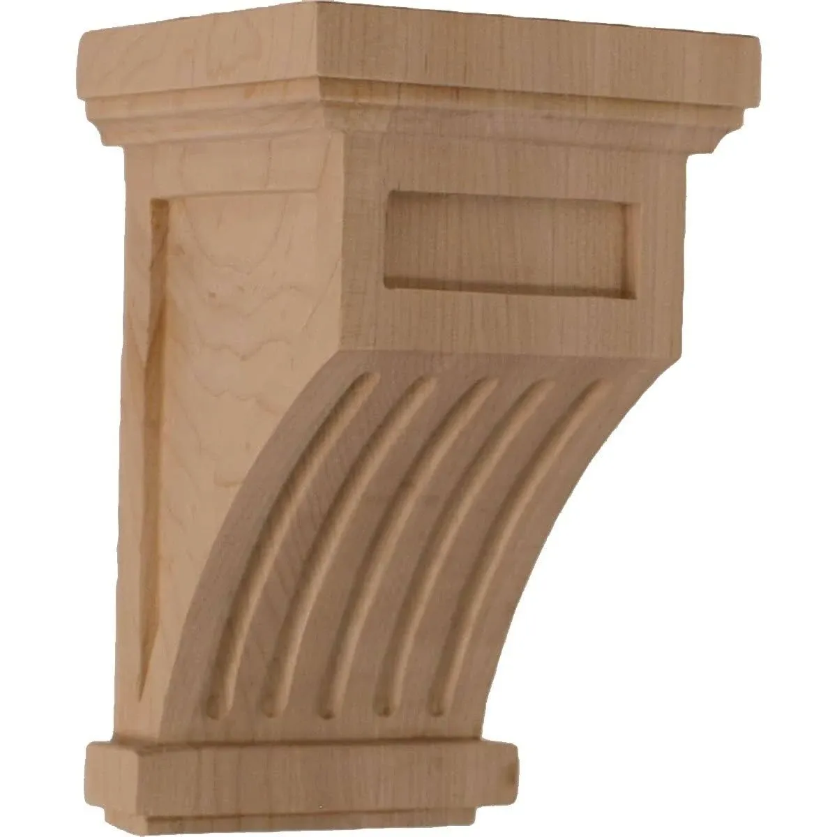 Ekena Millwork 10 in. Fluted Corbel (Rubberwood)