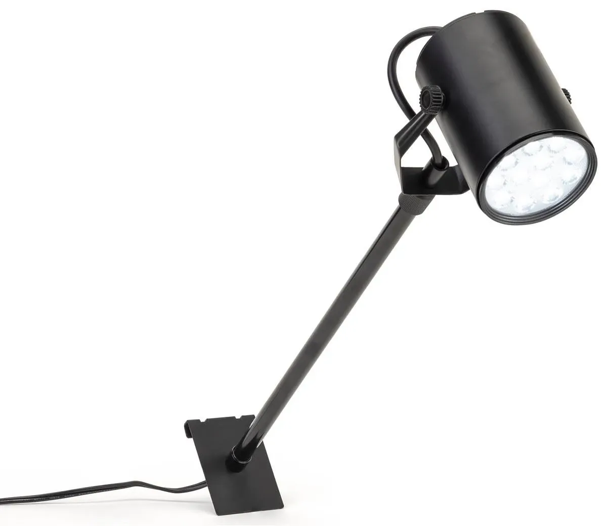 12 Watt LED Display Gridwall Spotlight with Clip On Mounting- Black