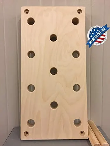 12&#034; x 24&#034; Climbing Peg Board, Crossfit Training, Parkour, Ninja, Wrestling, MMA