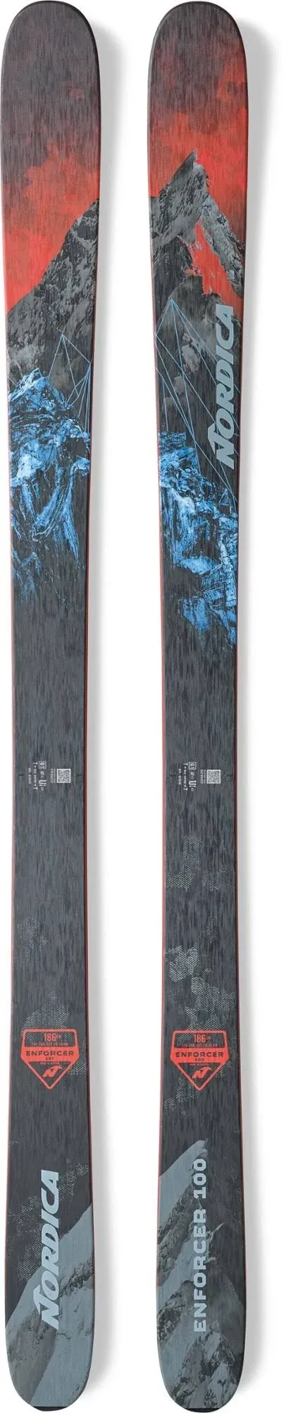 NEW 2024 NORDICA ENFORCER 100 186cm SKIS w/MARKER GRIFFON 13ID FREE SHIPPING