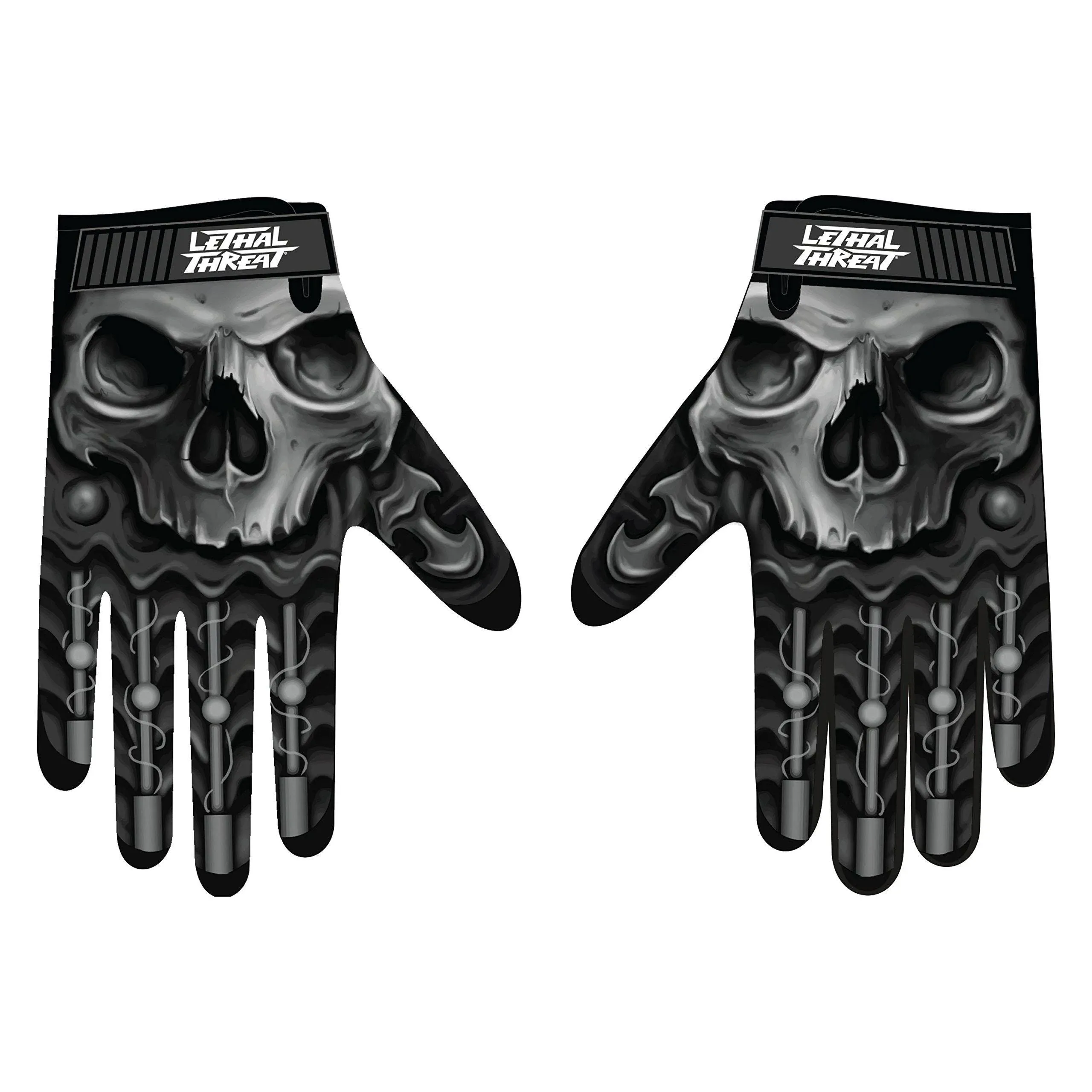 Lethal Threat GL15004M Men&#39;s Gloves (Skull Men Hand)(Black, Medium), 1 Pack