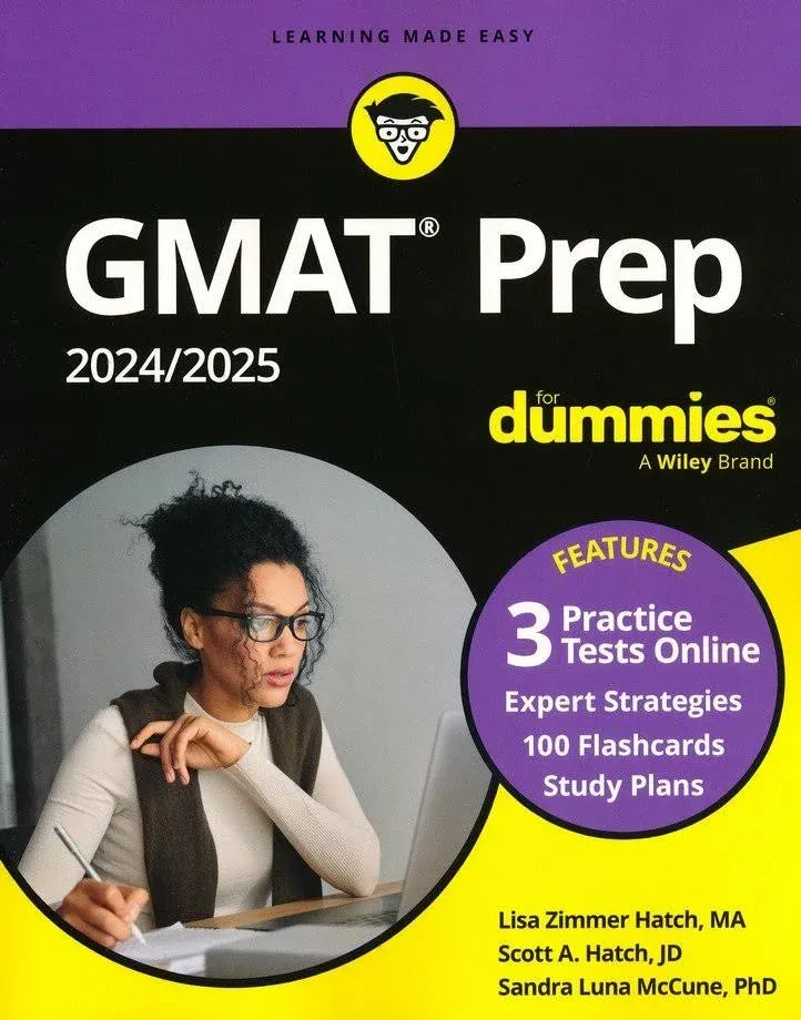 GMAT Prep 2024/2025 For Dummies with Online Practice (GMAT Focus Edition)