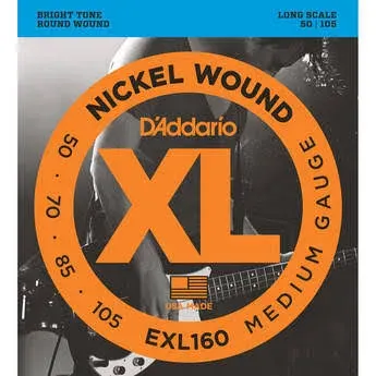 D'Addario Nickel Wound Bass Strings EXL160