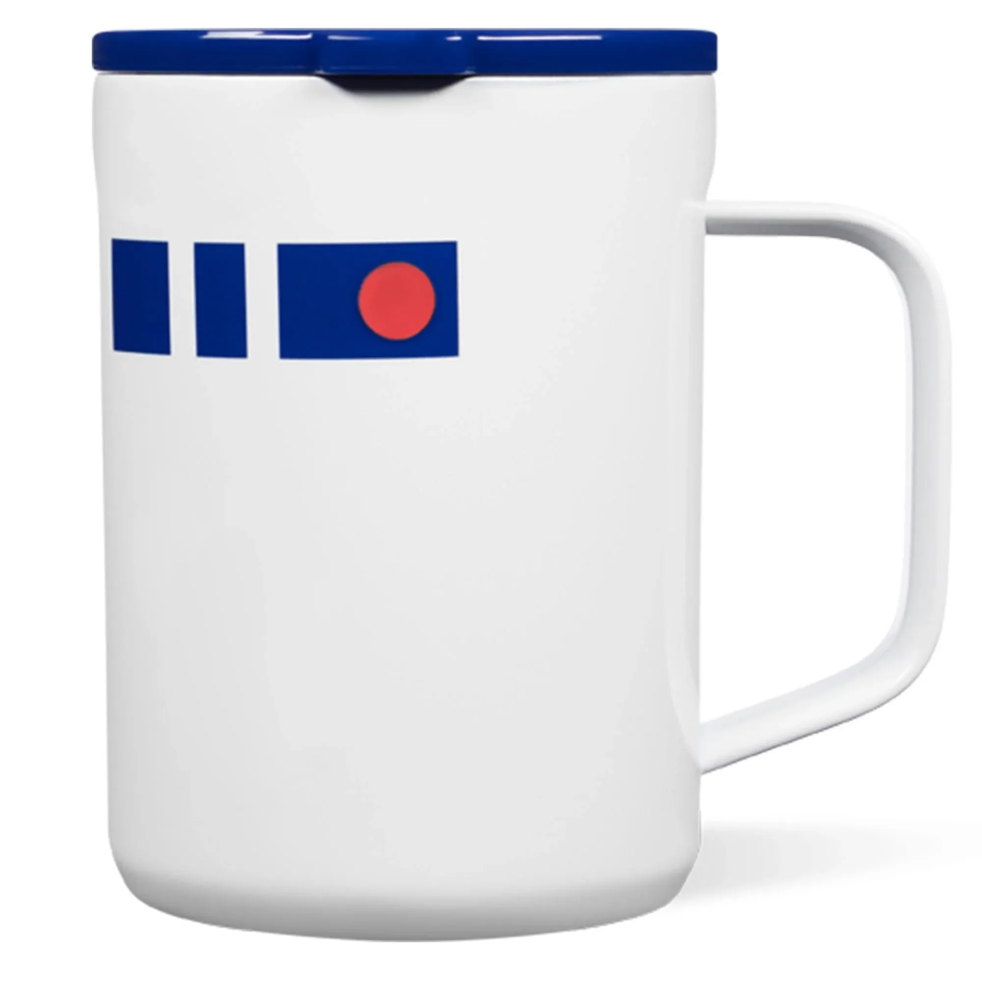 Corkcicle Star Wars 16 Oz Coffee Mug Triple Insulated Stainless Steel Cup, R2D2