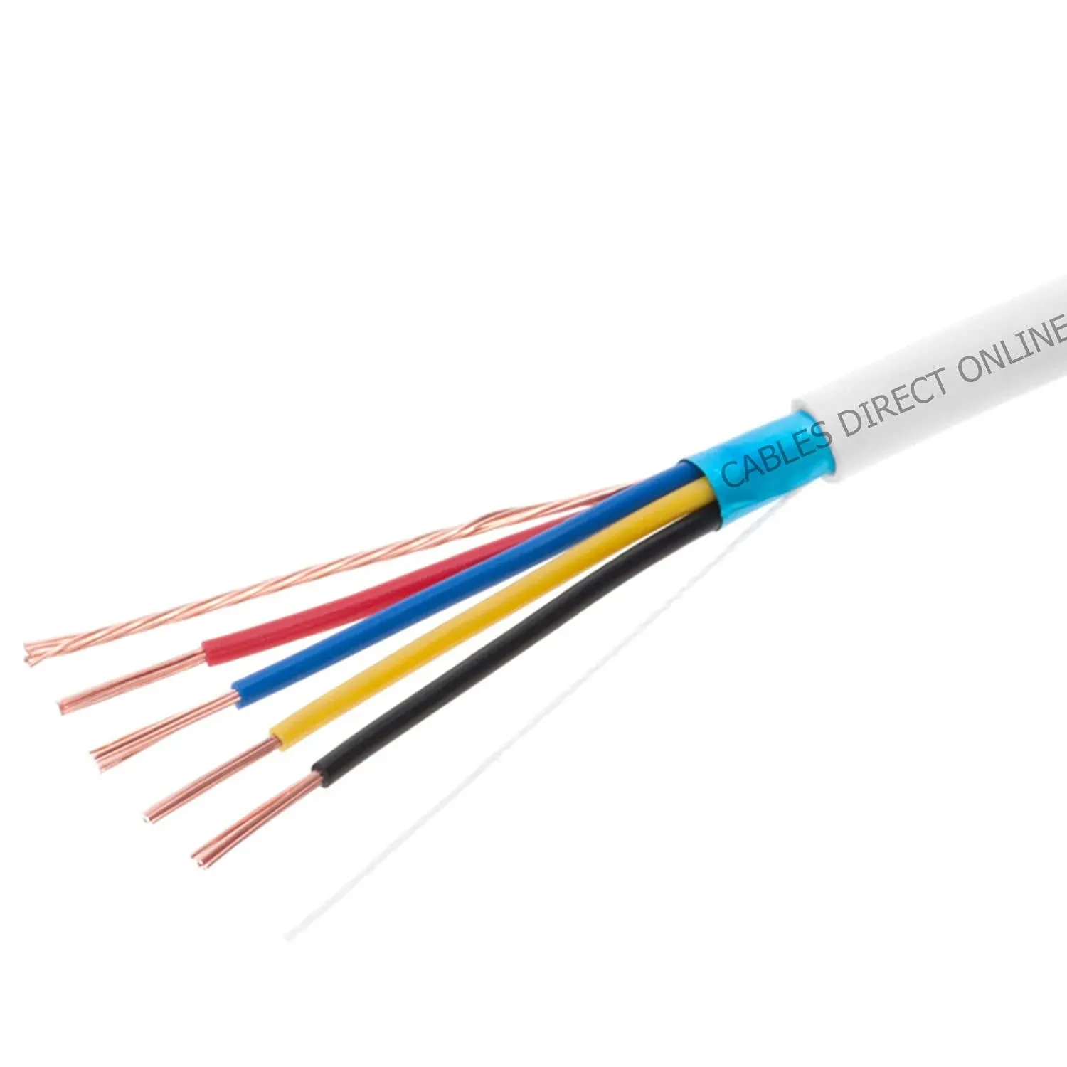 Cables Direct Online, Bulk 18/2 Shielded Stranded Conductor Alarm Control Low Voltage Cable 500ft Fire/Security Burglar Station Wire Security (Shielded (FTP), 18/2, Stranded, 500ft)