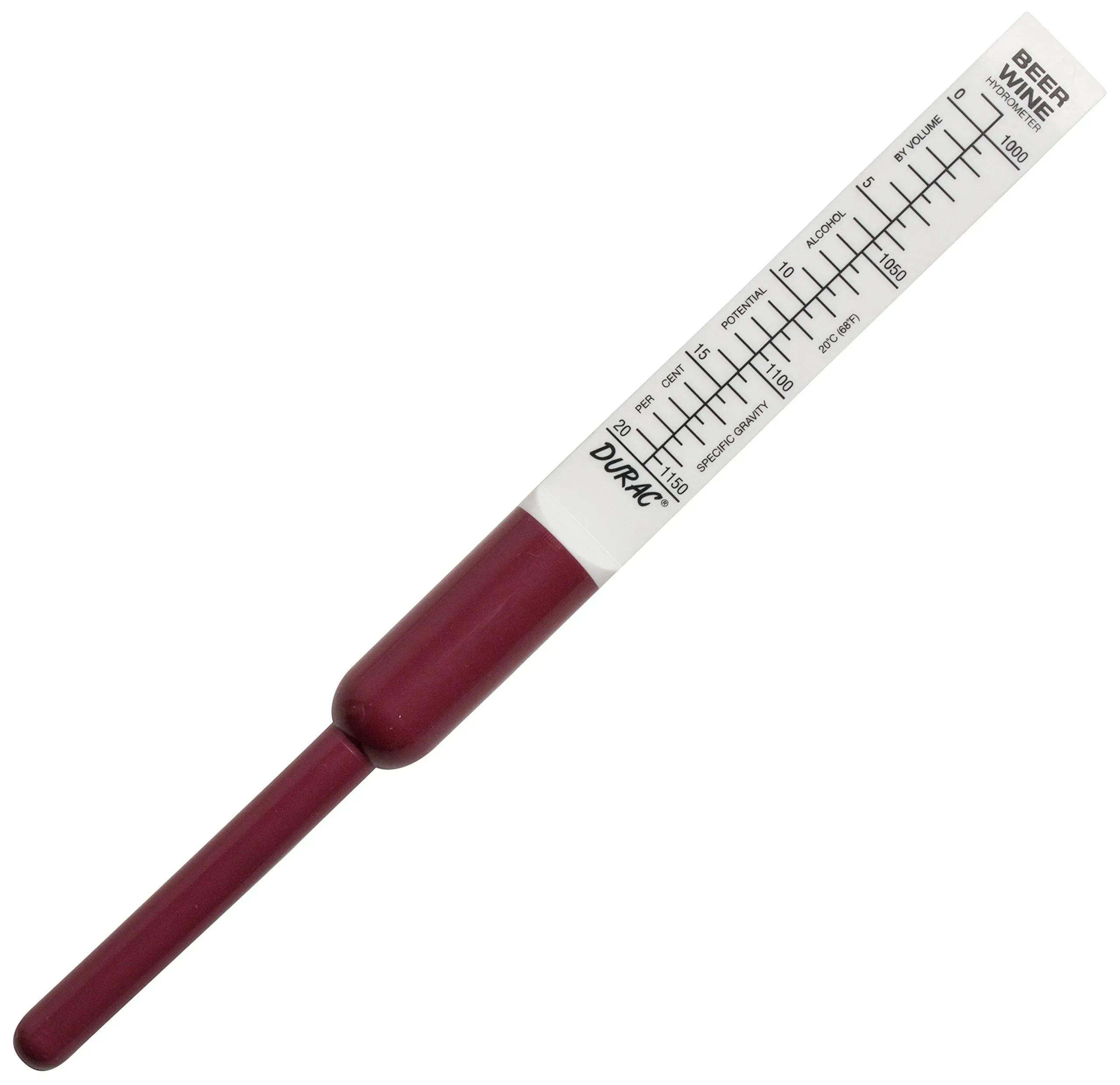 Bel-Art H-B DURAC Triple Scale Beer and Wine Hydrometer, Shatterproof