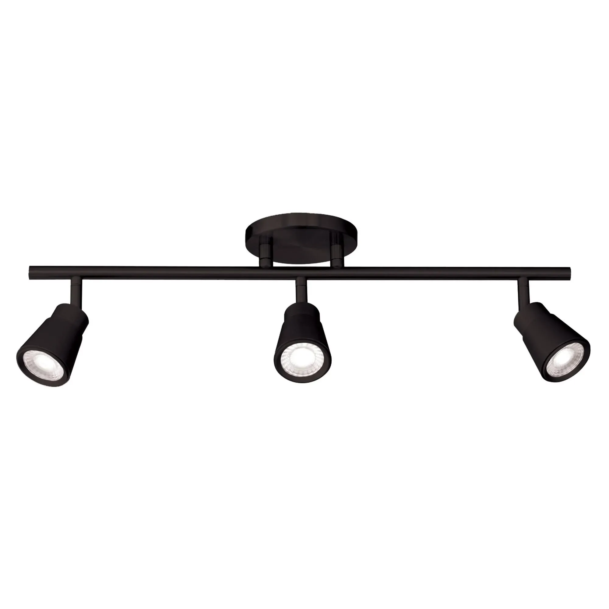 LED Fixed Rail from the Solo Collection in Black Finish by W.A.C. Lighting