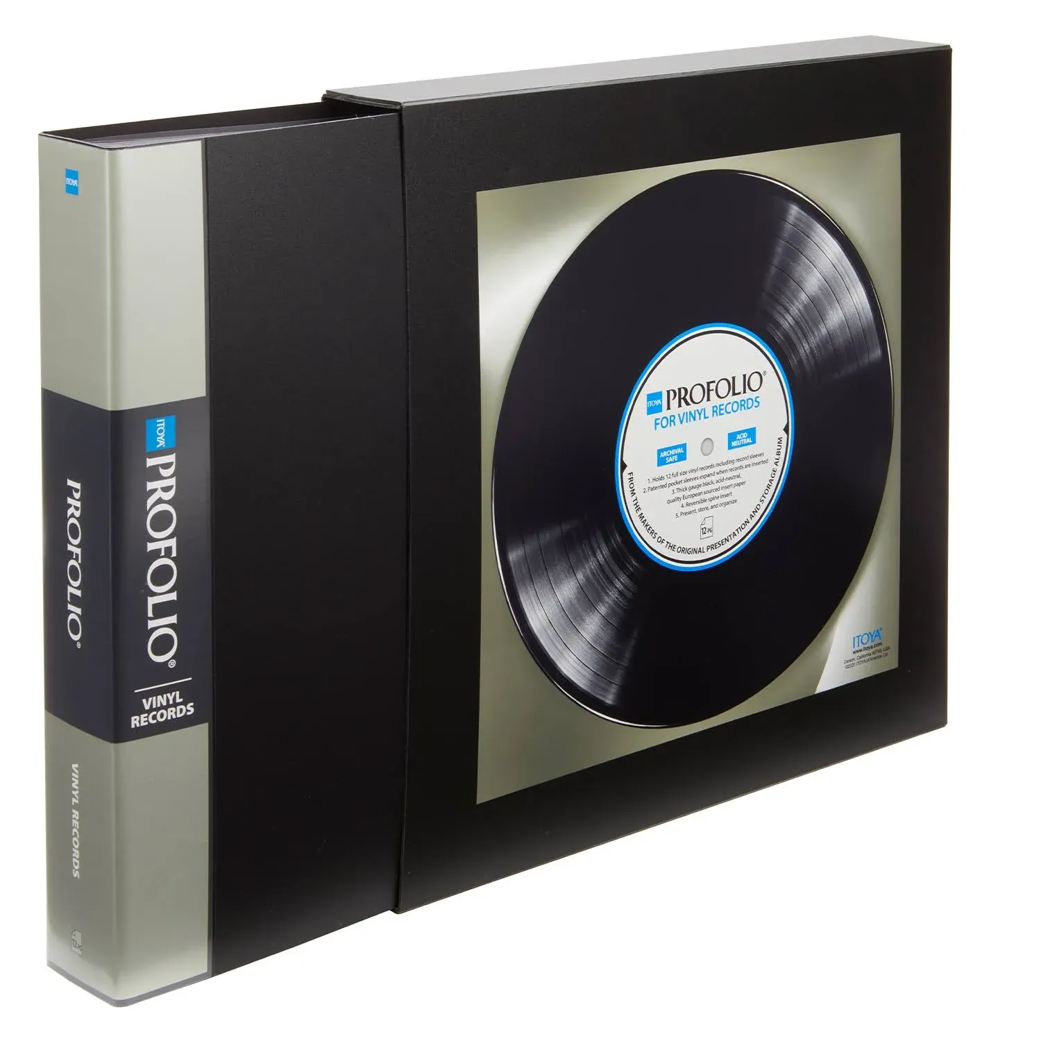 Itoya Archival Vinyl Record Portfolio \nHolds 12 12”...