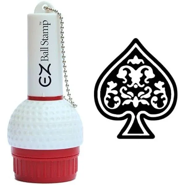 Promarking Ezballstamp Golf Ball Stamp Marker (Black Spade)