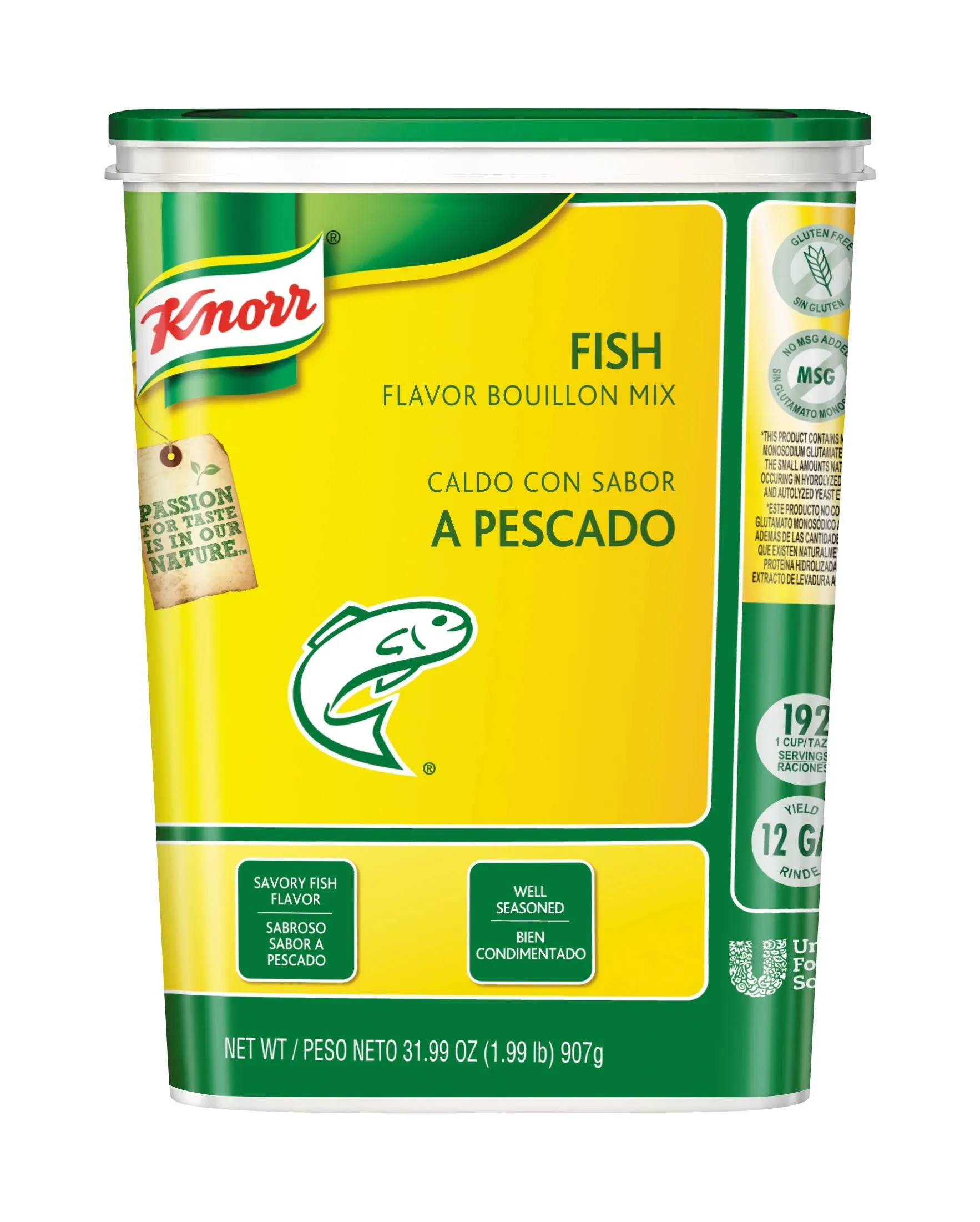 Knorr Fish Bouillon 1.99lbs Bucket, PK6