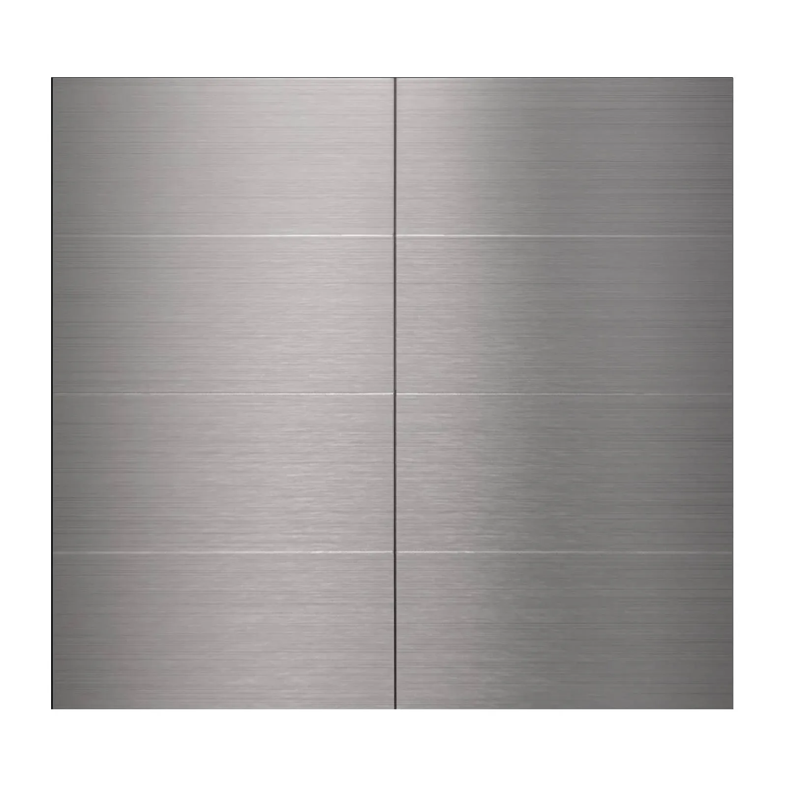 40-Pack 3&#034;x6&#034; Brushed Silver Aluminum Peel and Stick Tile Backsplash Panels 