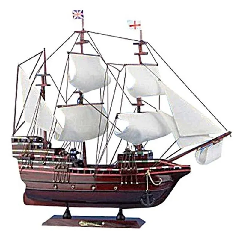 Handcrafted Mayflower Wooden Ship Model 20" (1:64 Scale)