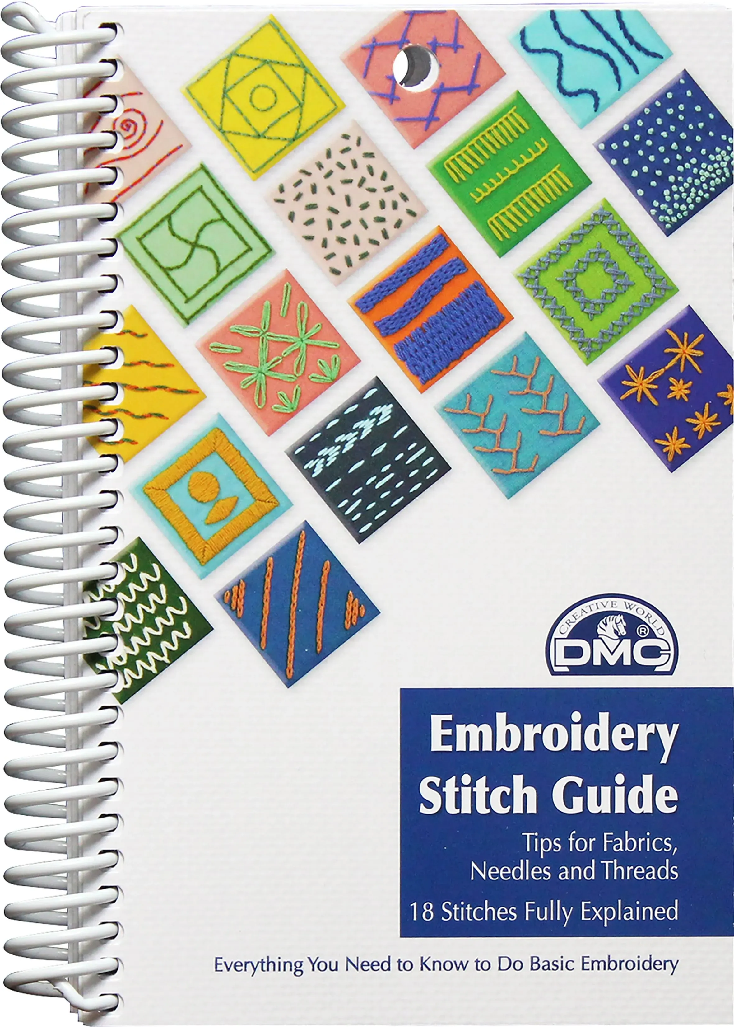 New Embroidery Stitch Guide Book - 18 Stitches Explained w/ Color Illustrations