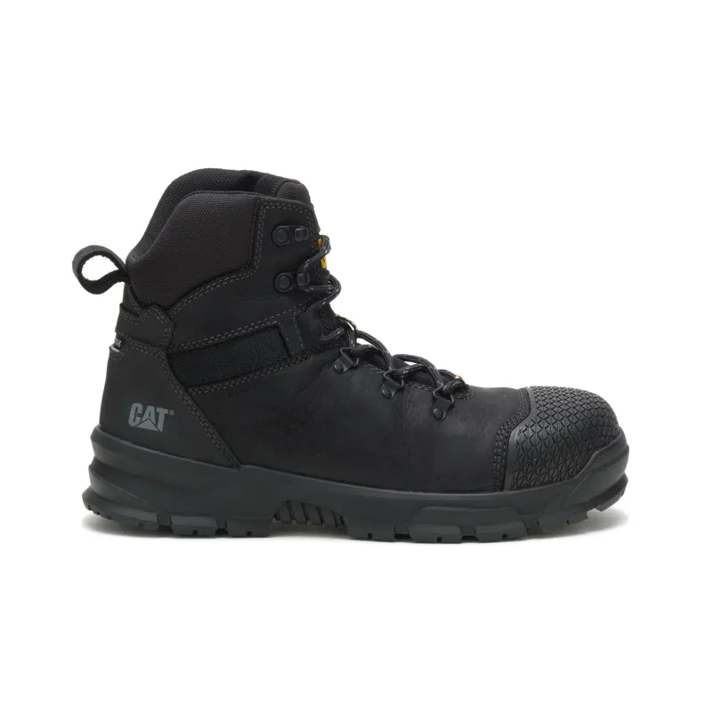 Caterpillar Accomplice X Waterproof Steel Toe Work Boot Size: 8M, Black