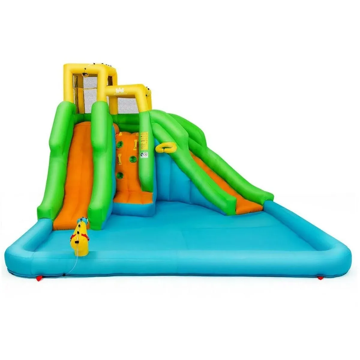 Inflatable Water Park Bounce House with Climbing Wall