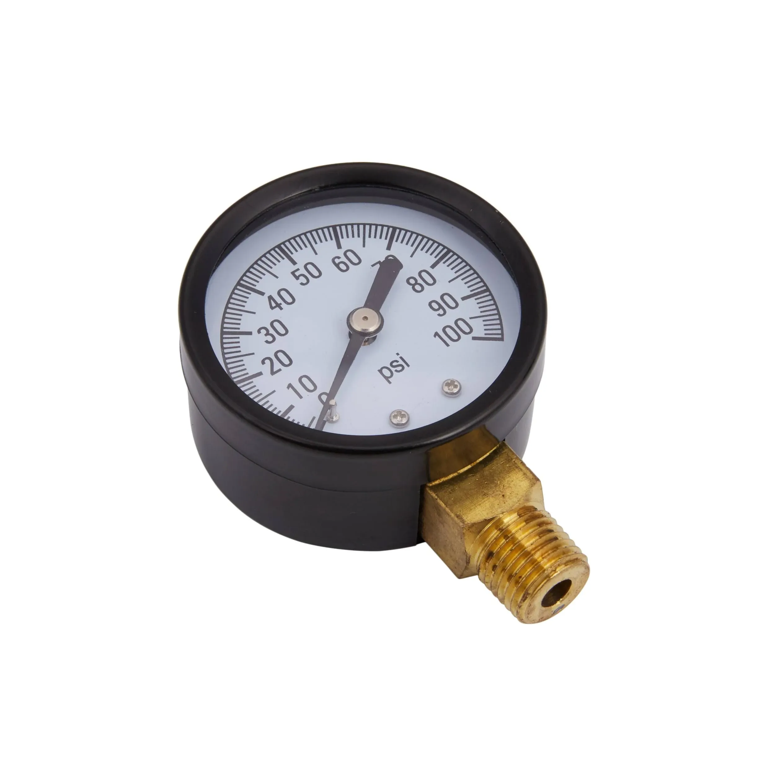 H2O PRO 12 Pack 100 PSI Steel Pressure Gauge with 1/4 Inch Male NPT Connection, Measures Well Water Pressure, Model 024771