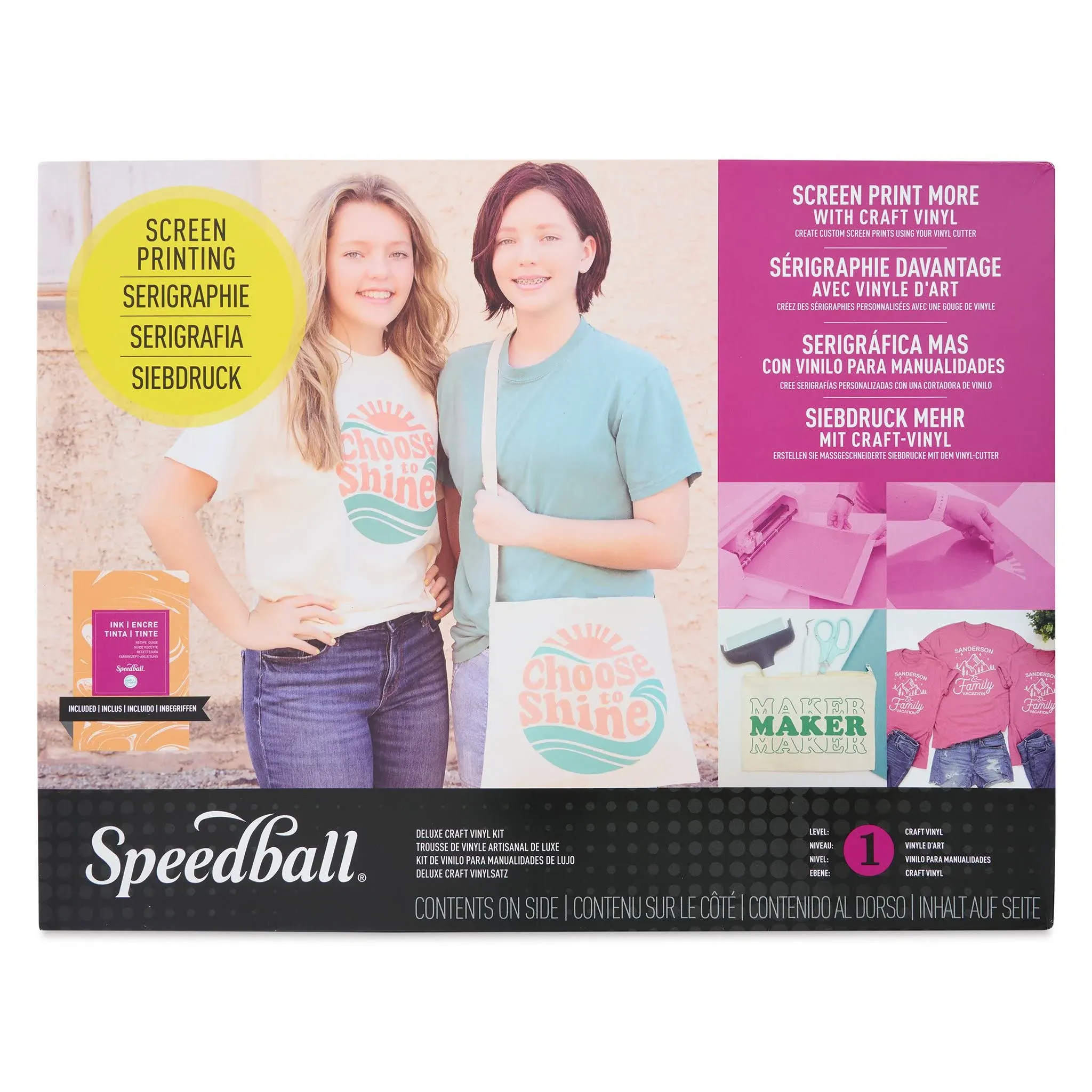 Speeedball Deluxe Screen Printing Craft Vinyl Kit