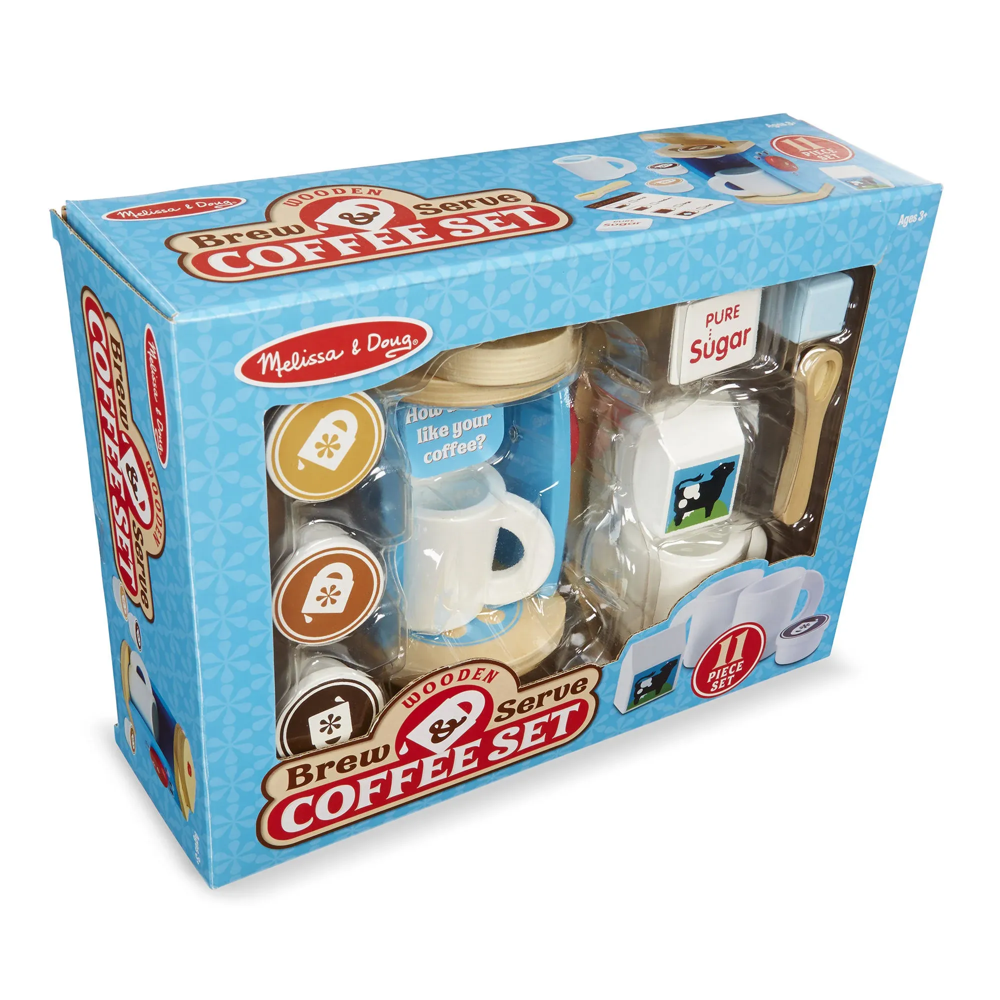 Melissa & Doug Brew Serve Wooden Coffee Set