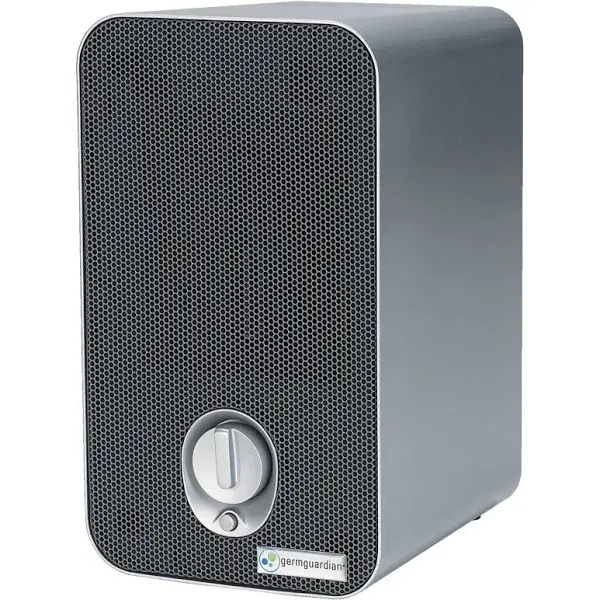 Germguardian Air Purifier with True Hepa Filter, Uv-c Light Kills Germs Ac4100 11-Inch, Silver