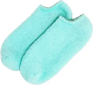 Barefoot Scientist Sleep On It Overnight Moisturizing Gel Socks, Nourish Your Feet (Teal)