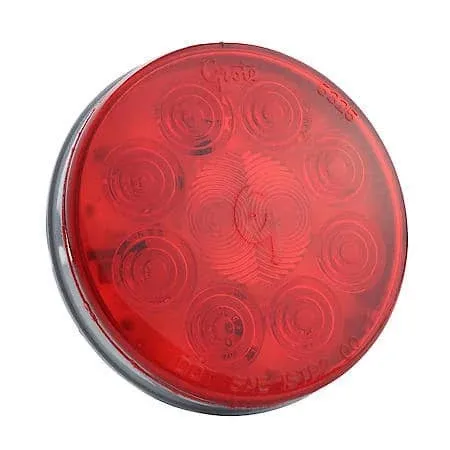 Grote 53252 Supernova 4" 10-Diode Pattern LED Stop Tail Turn Light - Grommet Mount, Male Pin