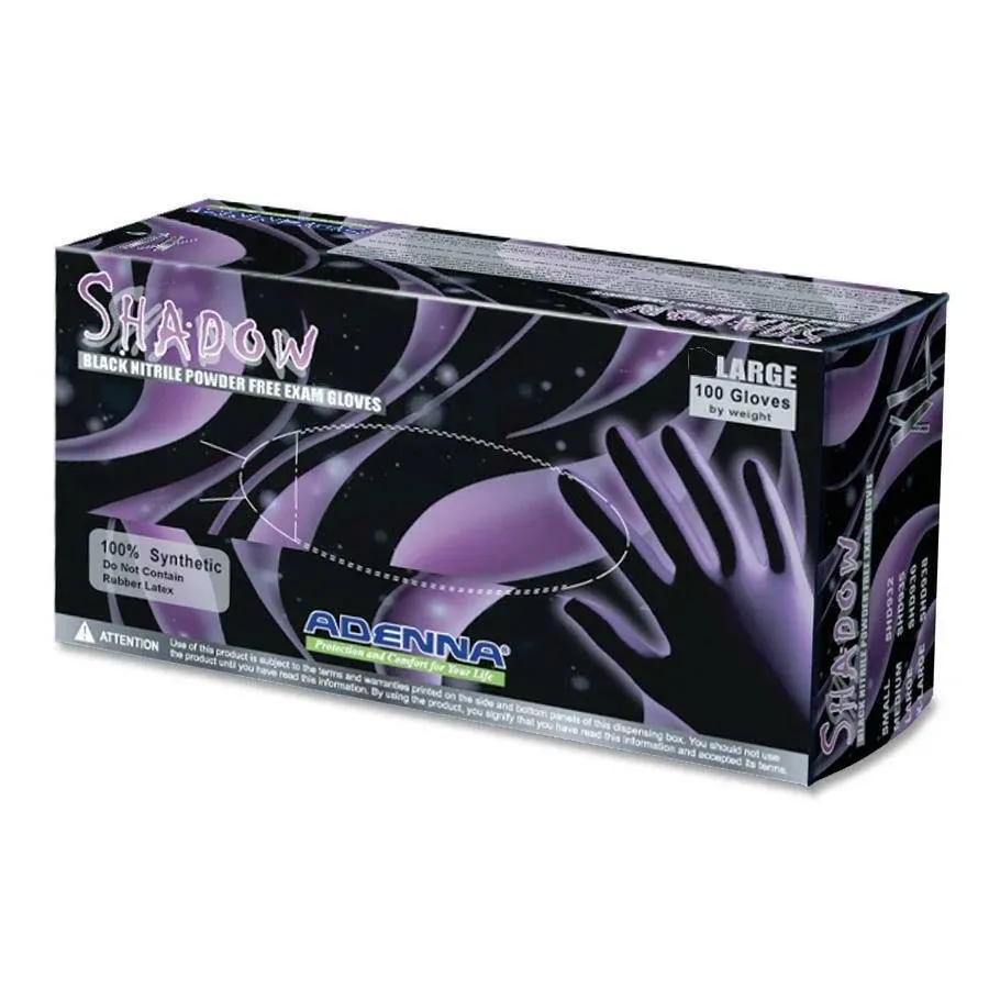 Adenna Shadow Powder Free Nitrile Tattoo Gloves