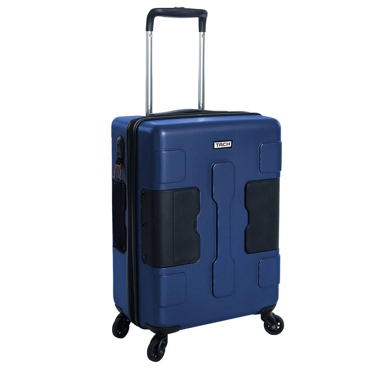 Tach V3 Connectable Hard Shell Carry On Spinner Suitcase Luggage, Midnight Blue