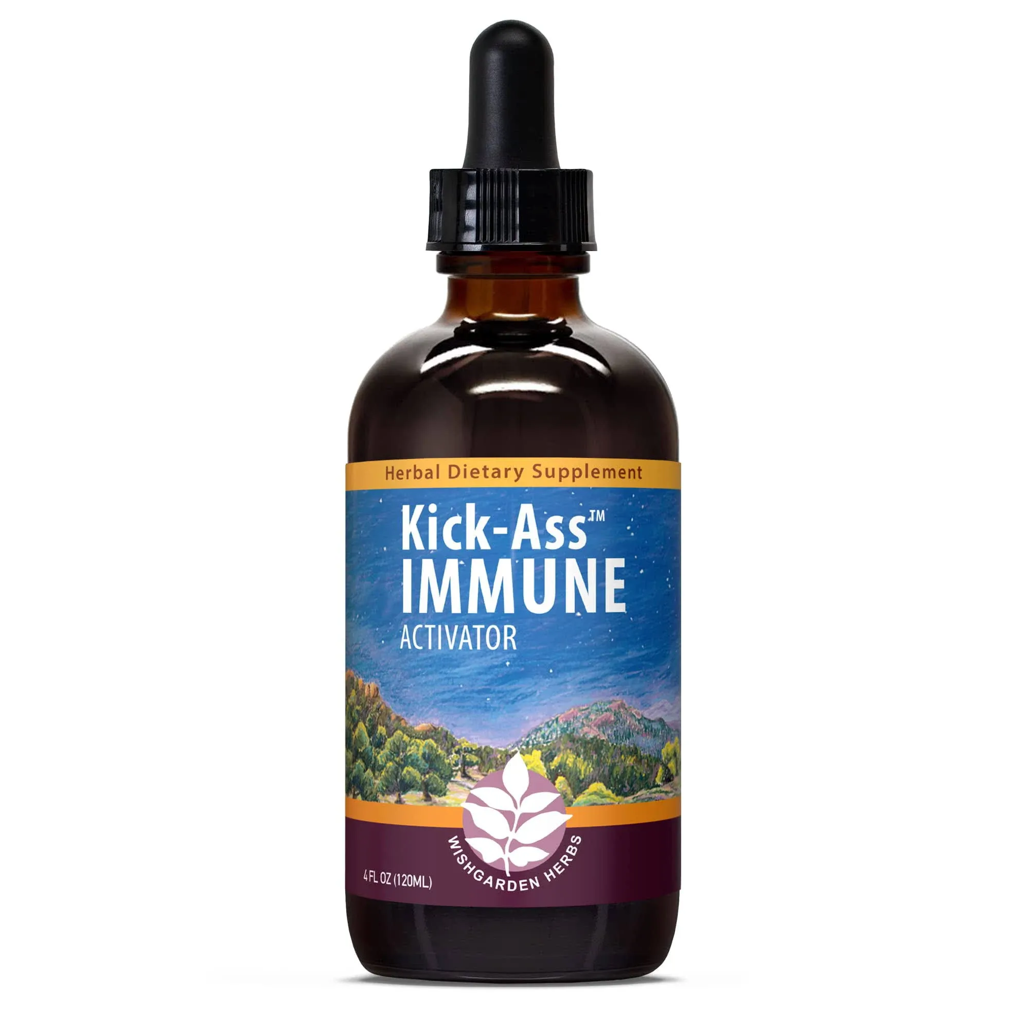 WishGarden Herbs Kick-Ass Immune Activator Herbal Supplement - 4 fl oz