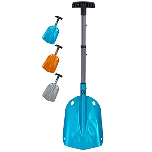 G2 Backcountry Lightweight Telescopic Avalanche Snow Shovel, Storage Down to 13 inch, Durable Aluminum Alloy Material, ABS Anti-Slip Proof Handle,