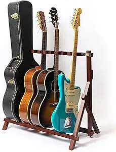 Rhythm & Timbre - Wood Guitar Rack (Mahogany, V2)